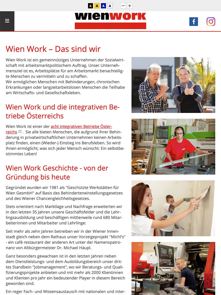 Wien Work | wienwork.at | 2016 (Tablet Only 01) © echonet communication Wien Work | wienwork.at | 2016 (Tablet Only 01) © echonet communication